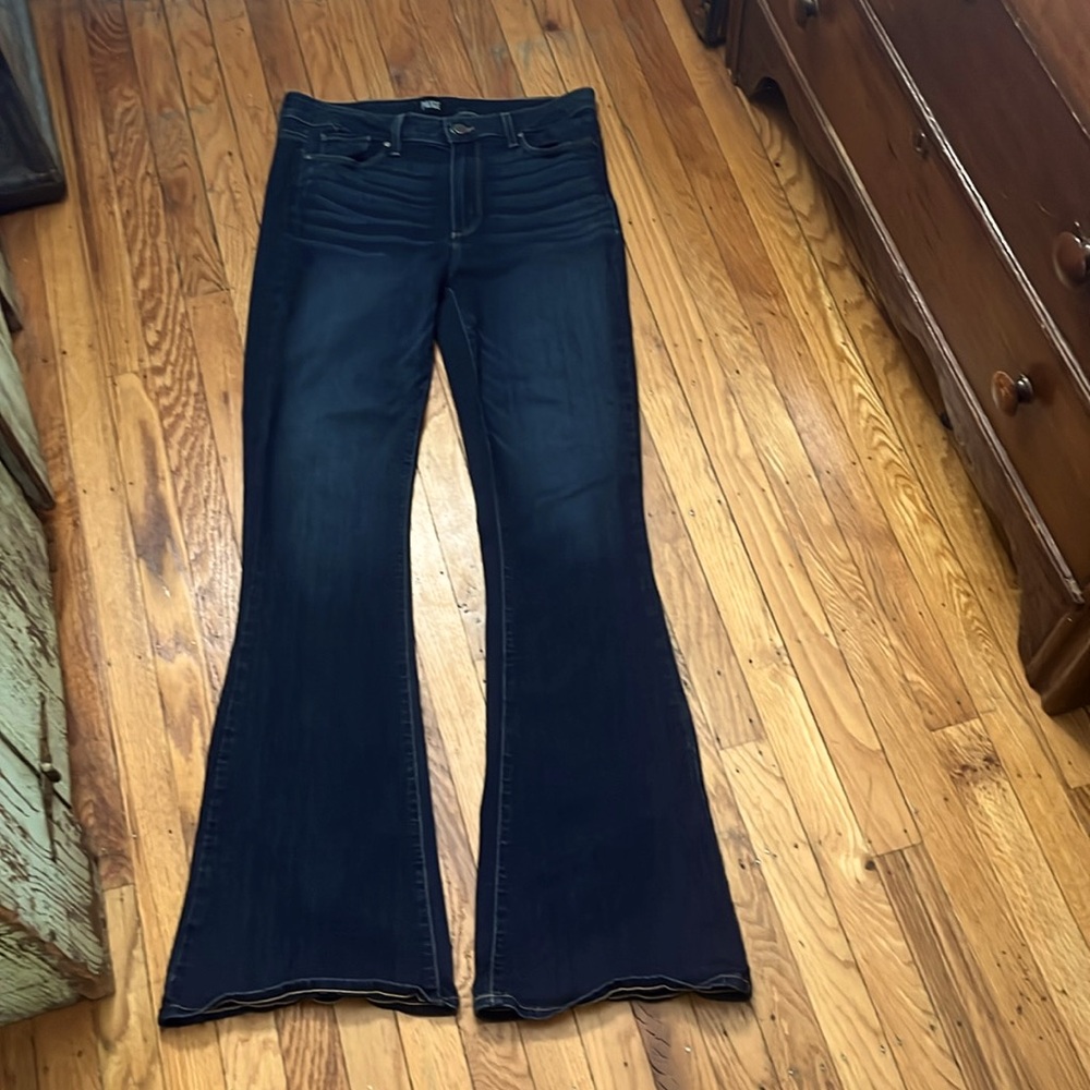 Paige High Rise Bell Canyon Blue Jeans, worn 1x, size 30